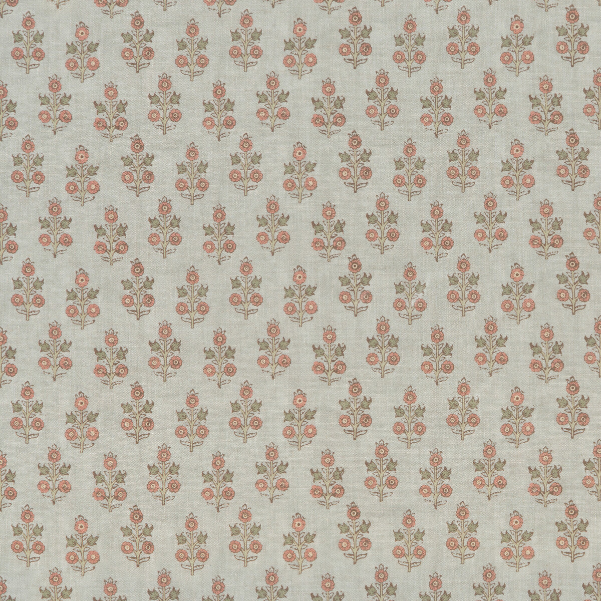 Poppy Sprig-Aqua/Blush