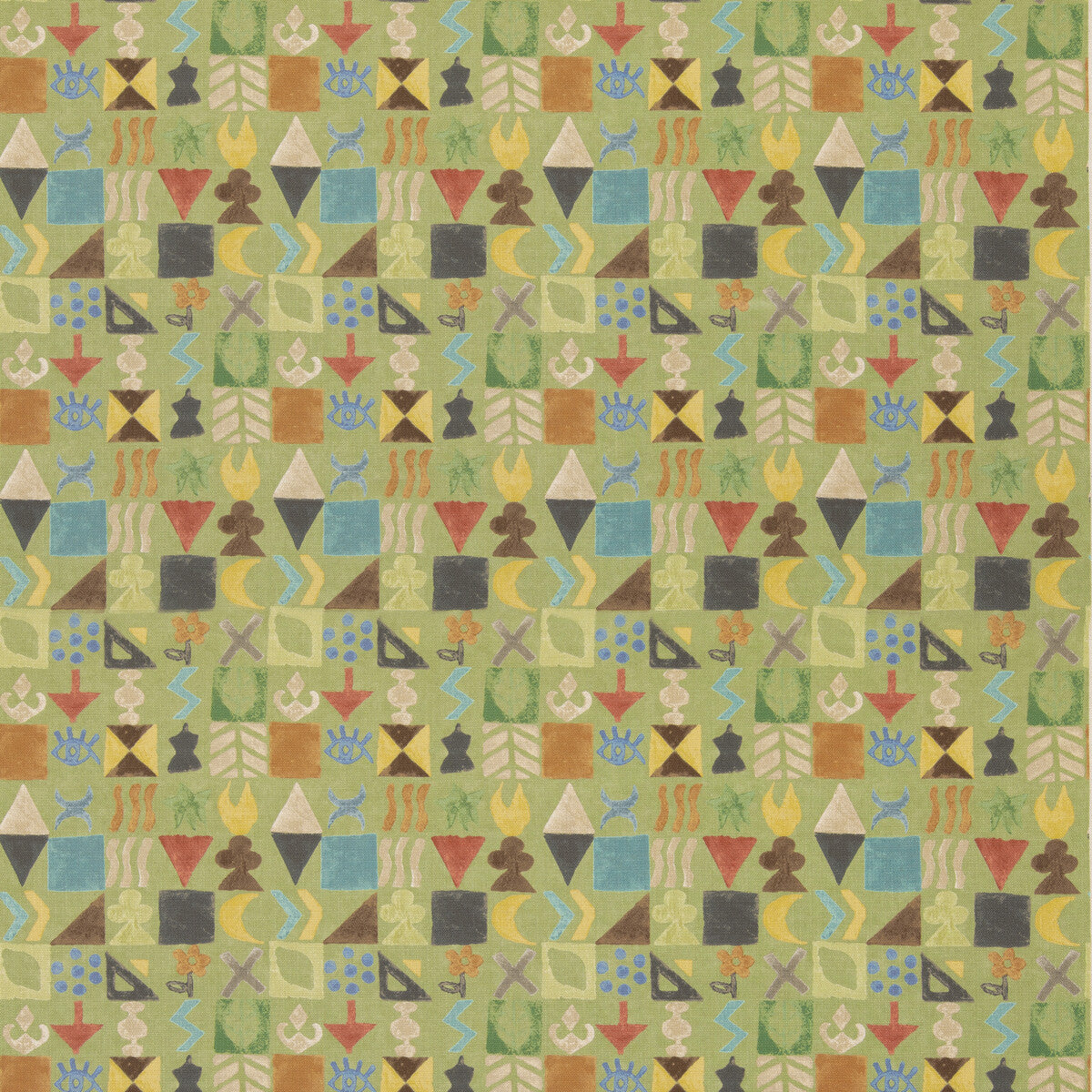 Potato Print-Green