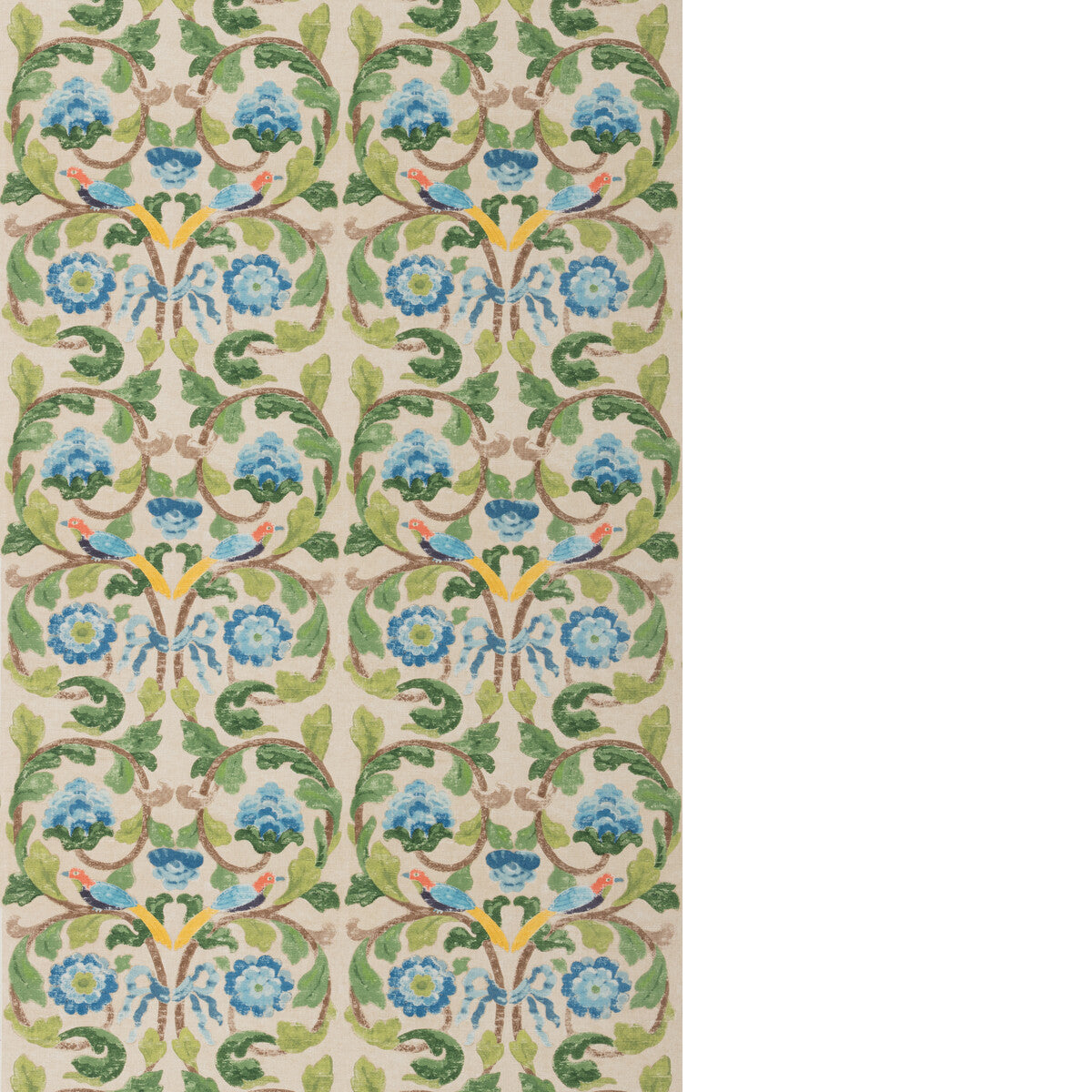 Tudor Rose-Blue/Green