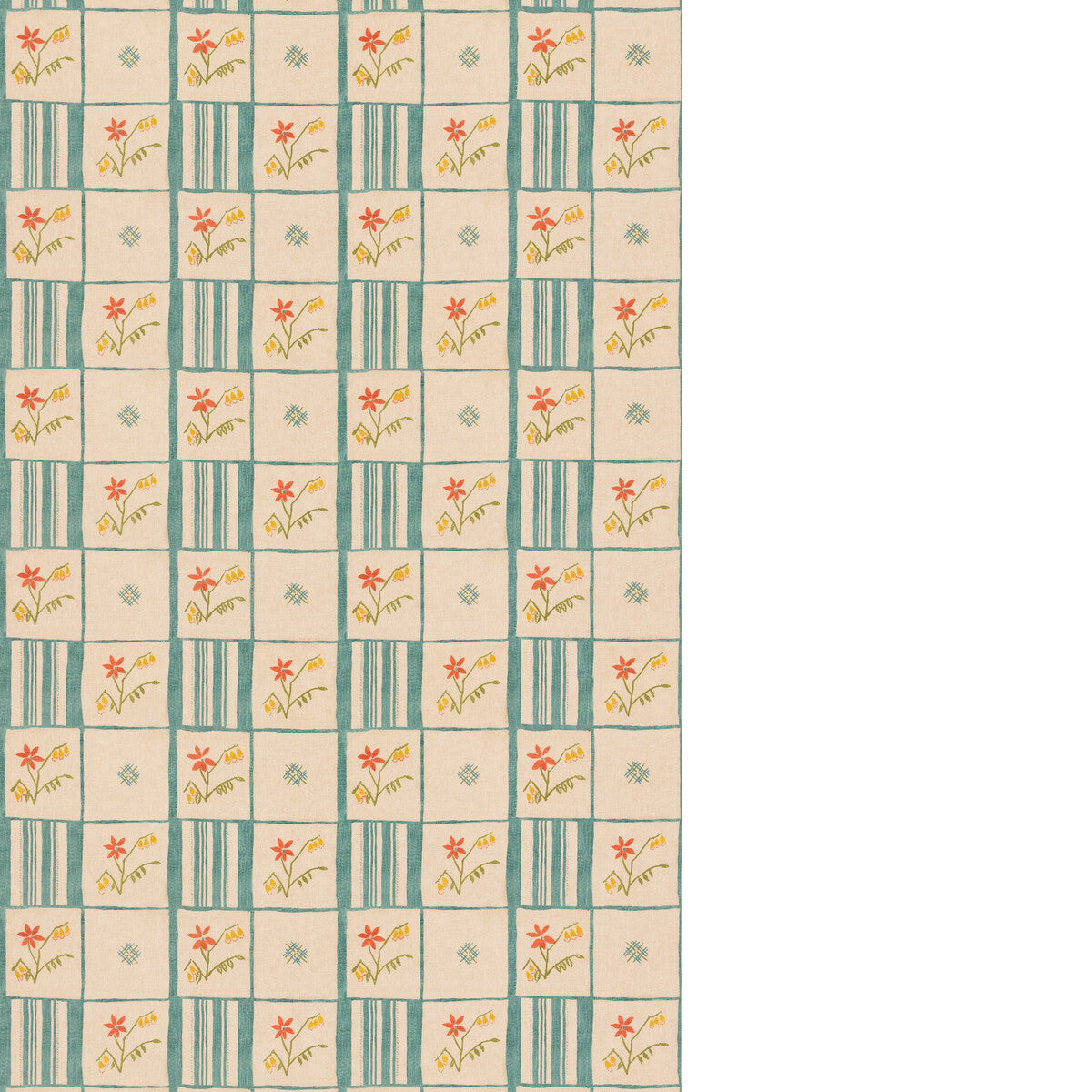 Forget-Me-Not-Teal/Spice