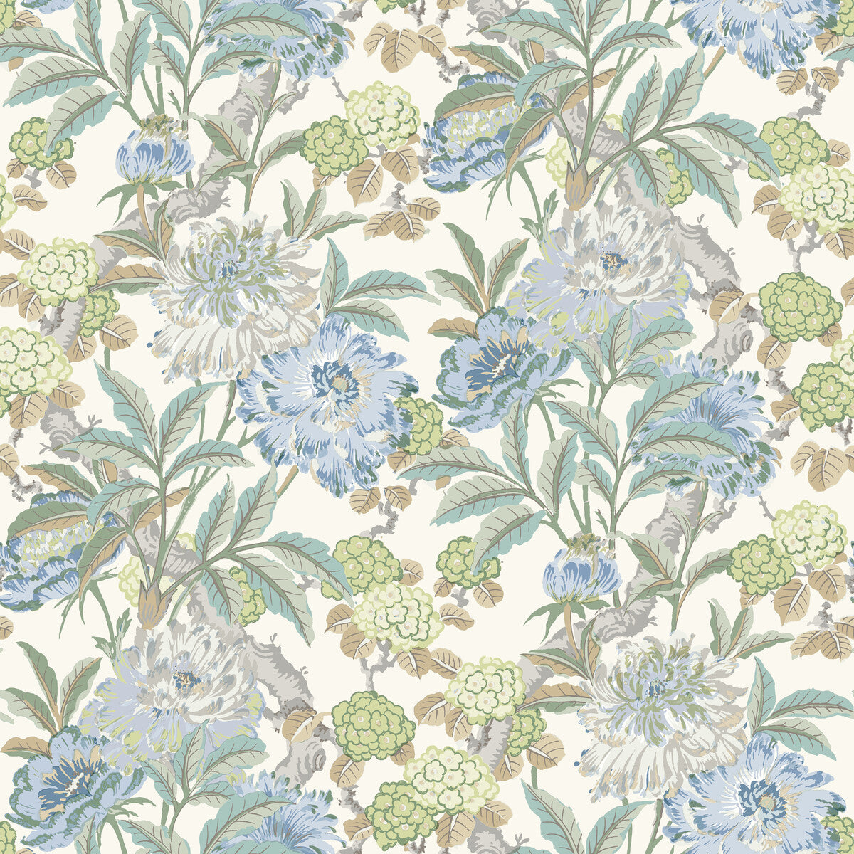 Summer Peony-Aqua