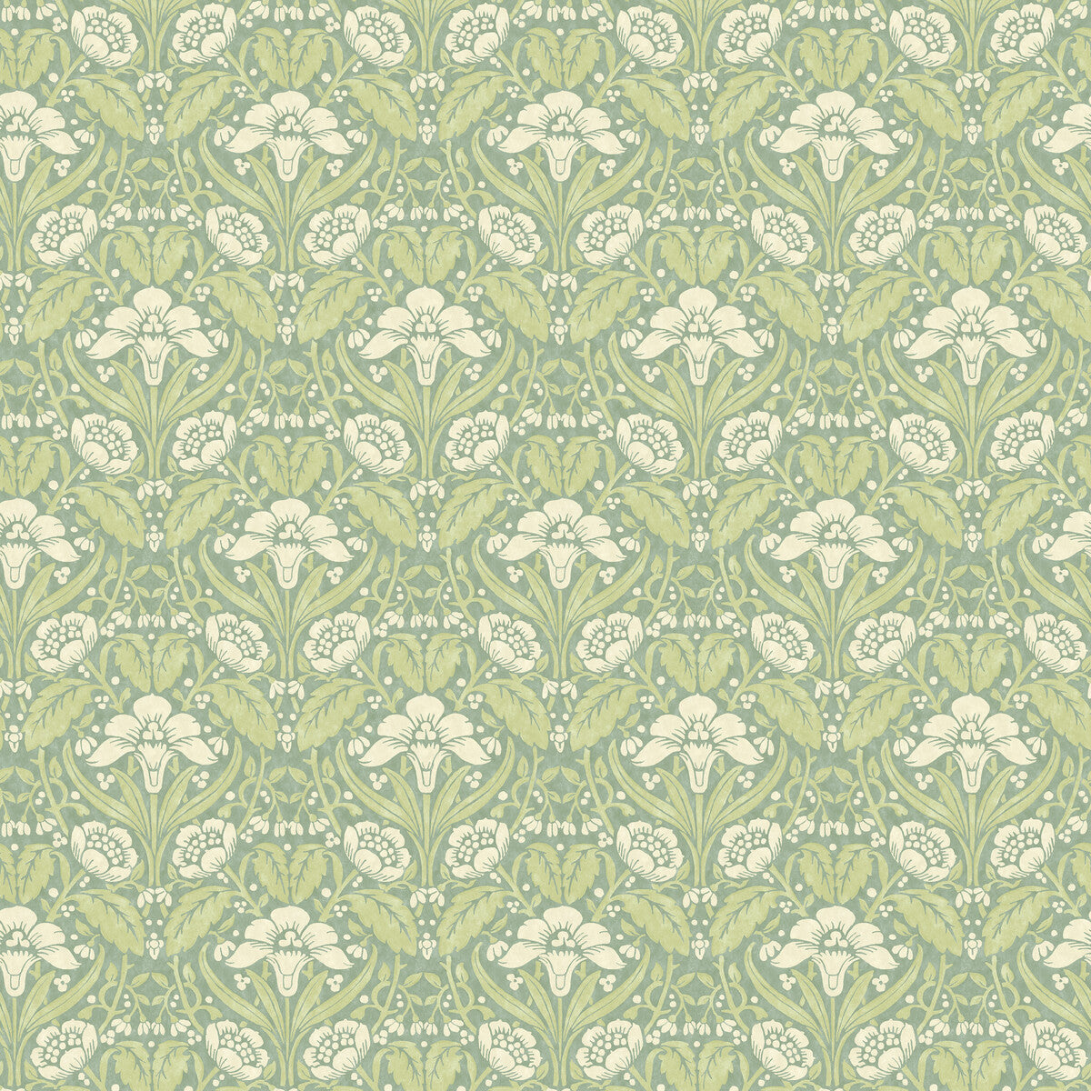 Iris Meadow-Aqua/Green