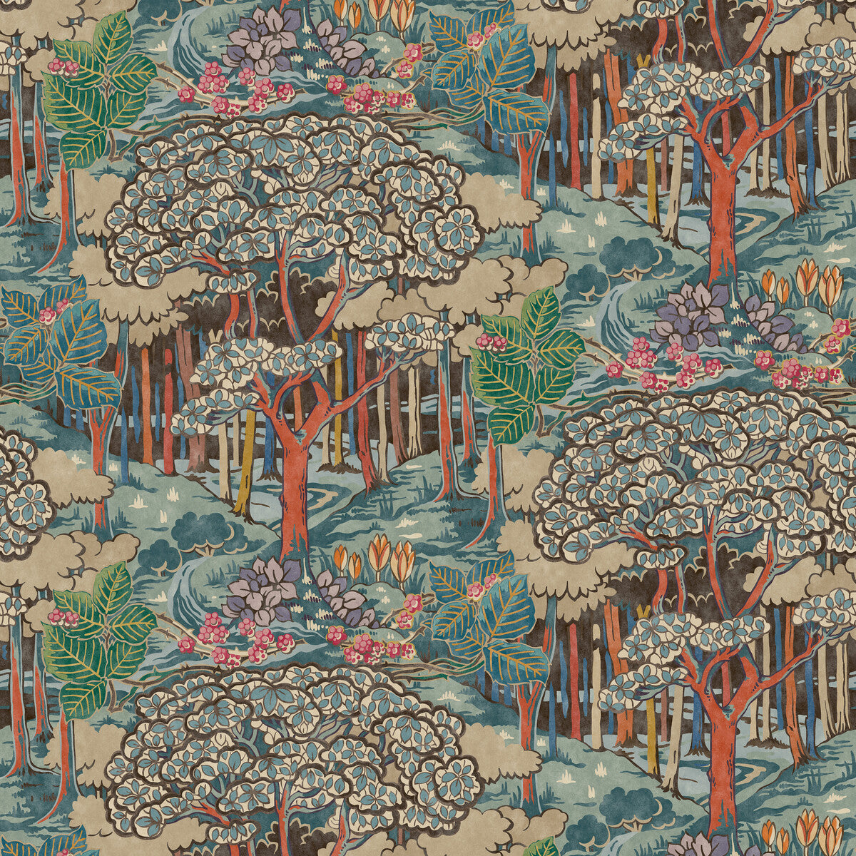 Ruskin-Red/Teal