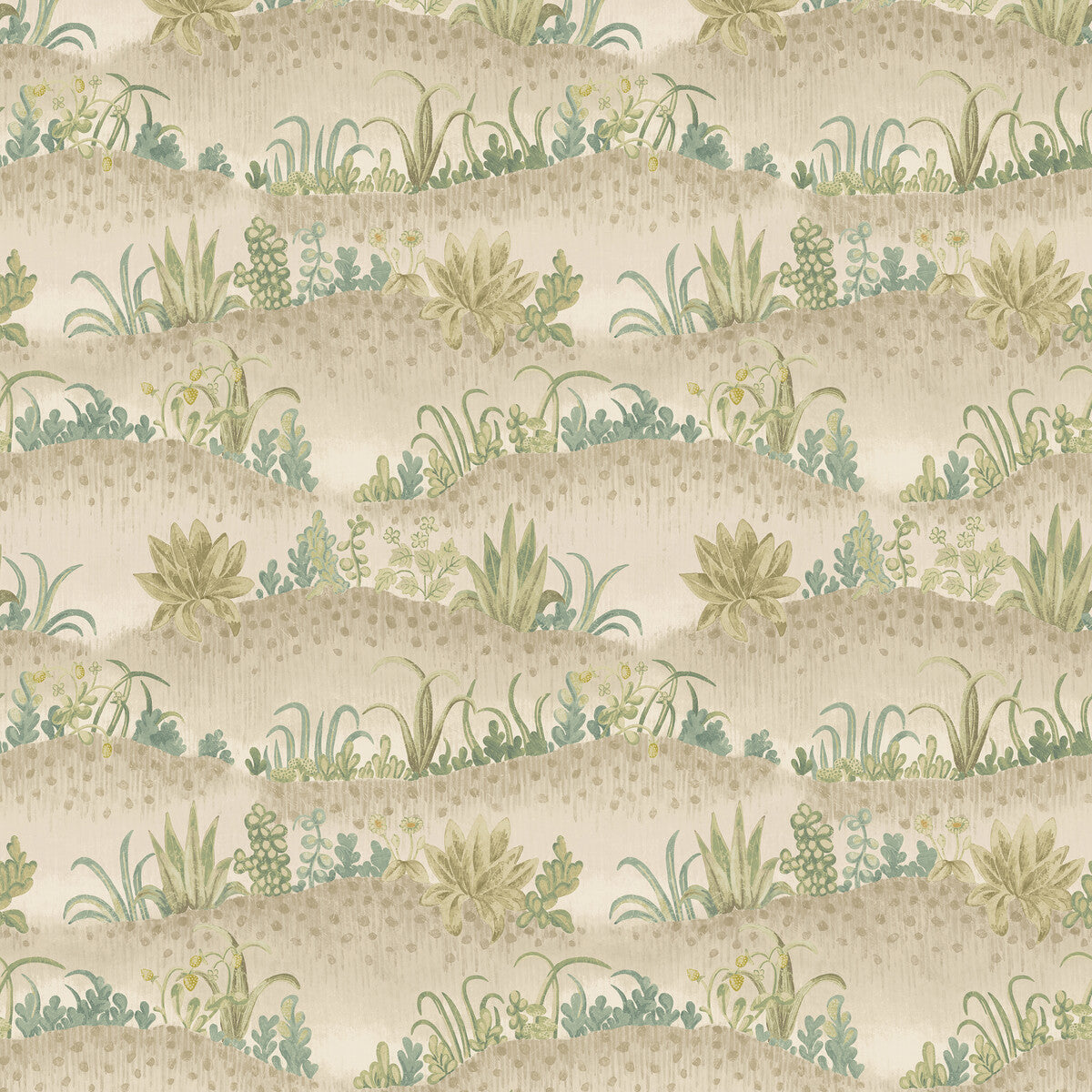 Garden Tapestry-Soft Blue/Green