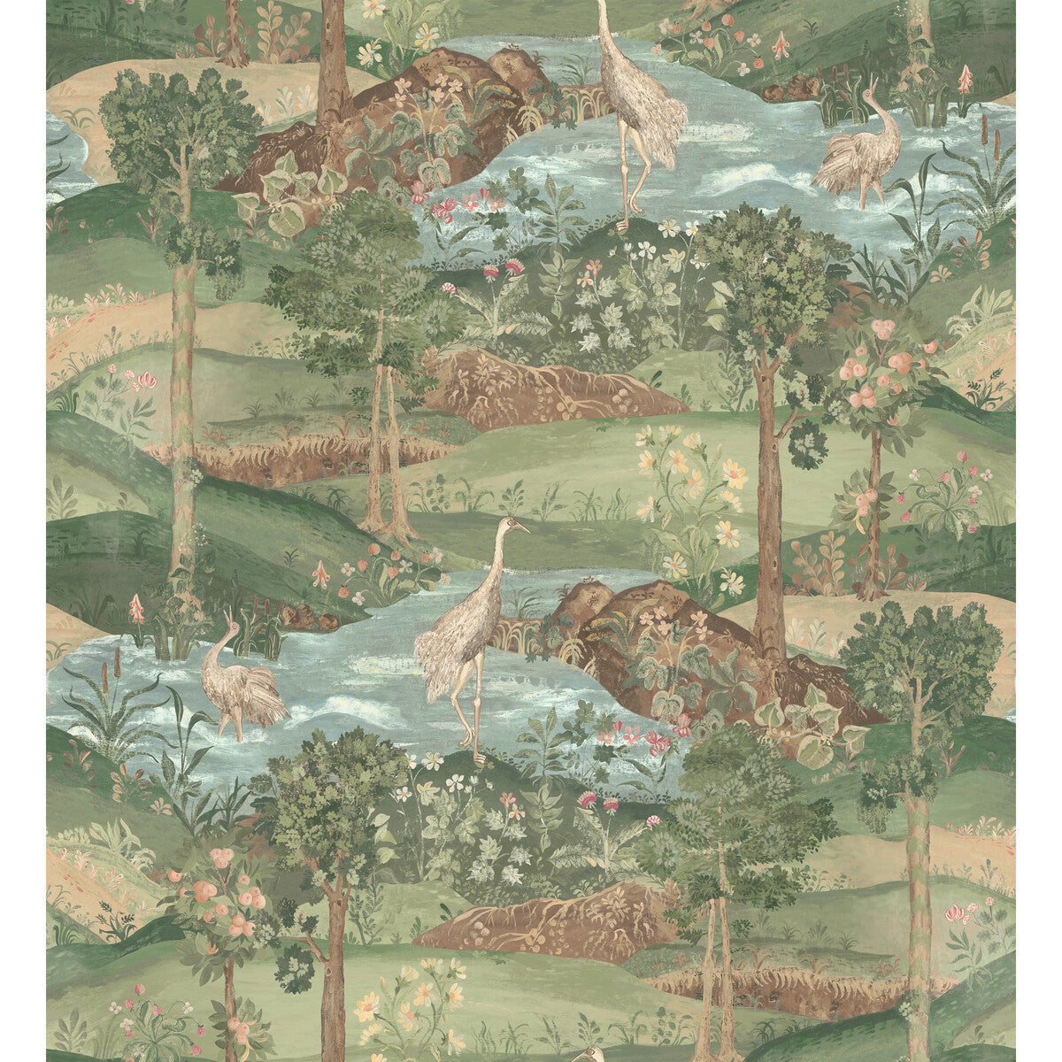 Palace Tapestry-Royal Green