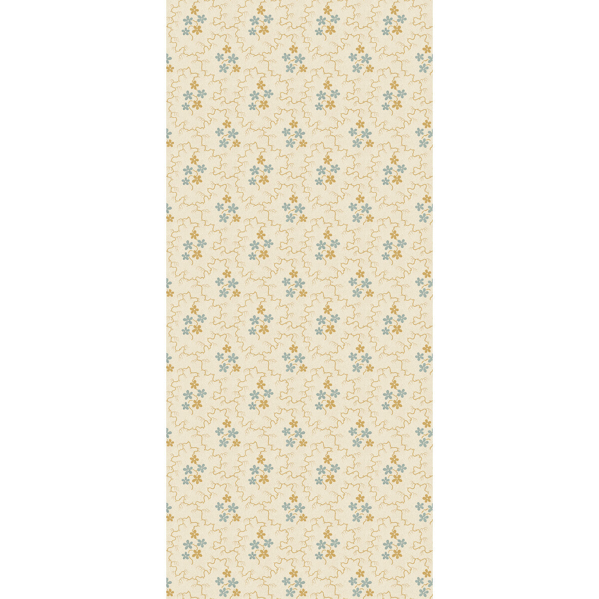Posy-Ochre/Blue