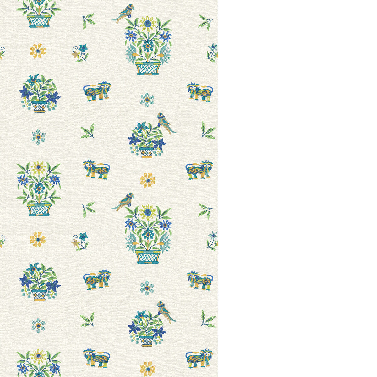 Roar Stitch-Blue/Green