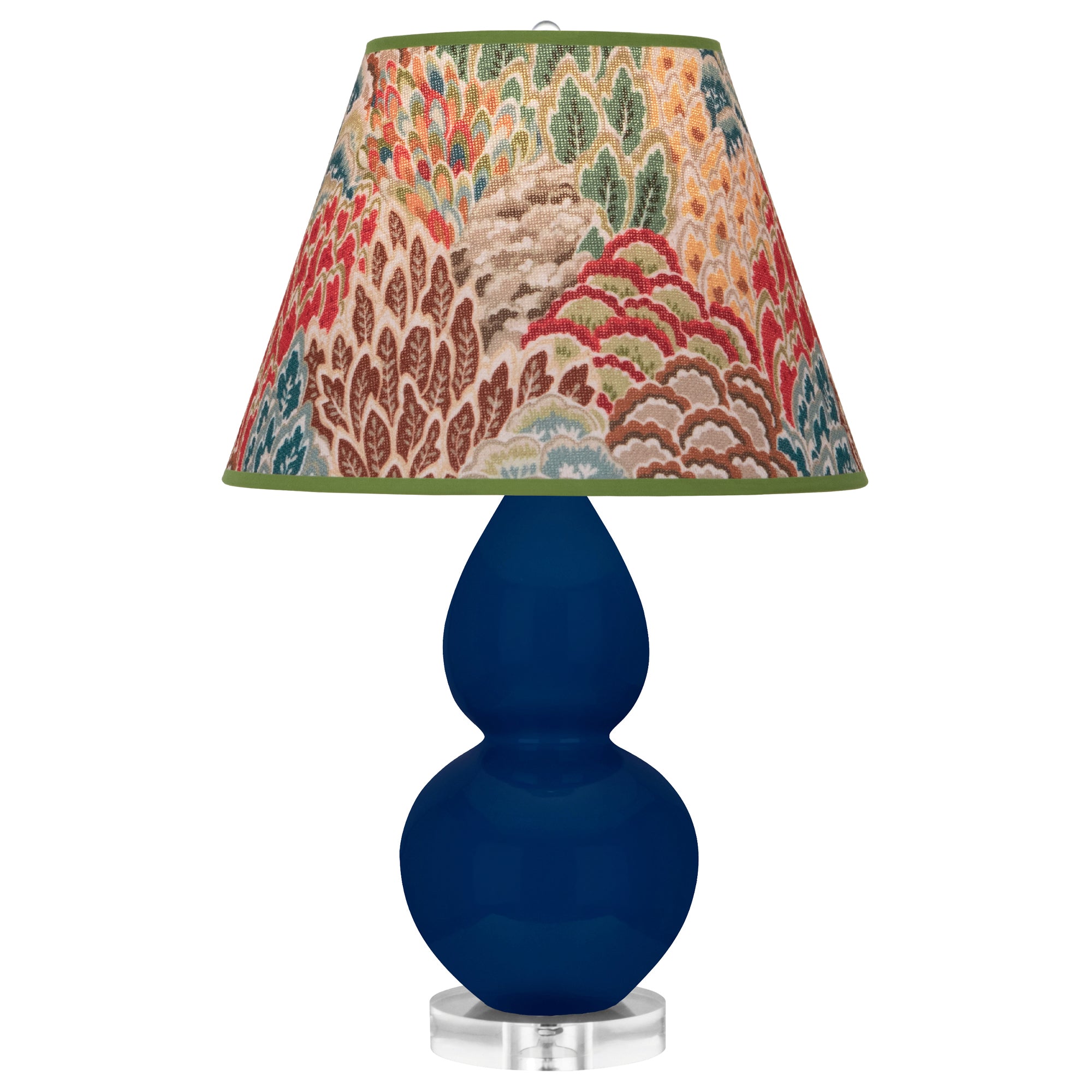 CT13F | Cobalt Small Double Gourd Accent Lamp