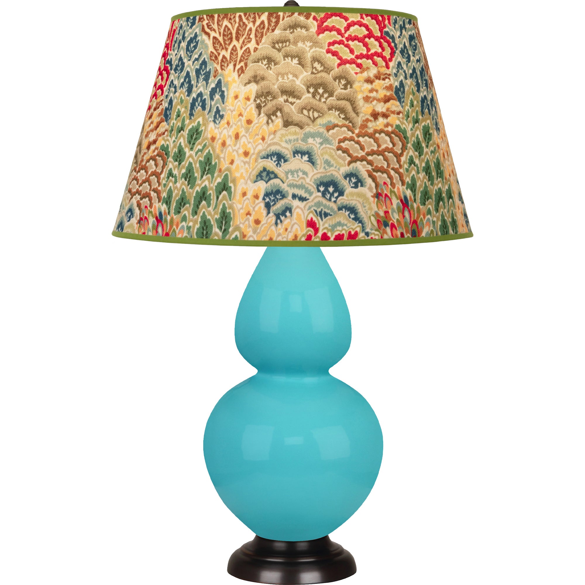 EB21F | Egg Blue Double Gourd Table Lamp