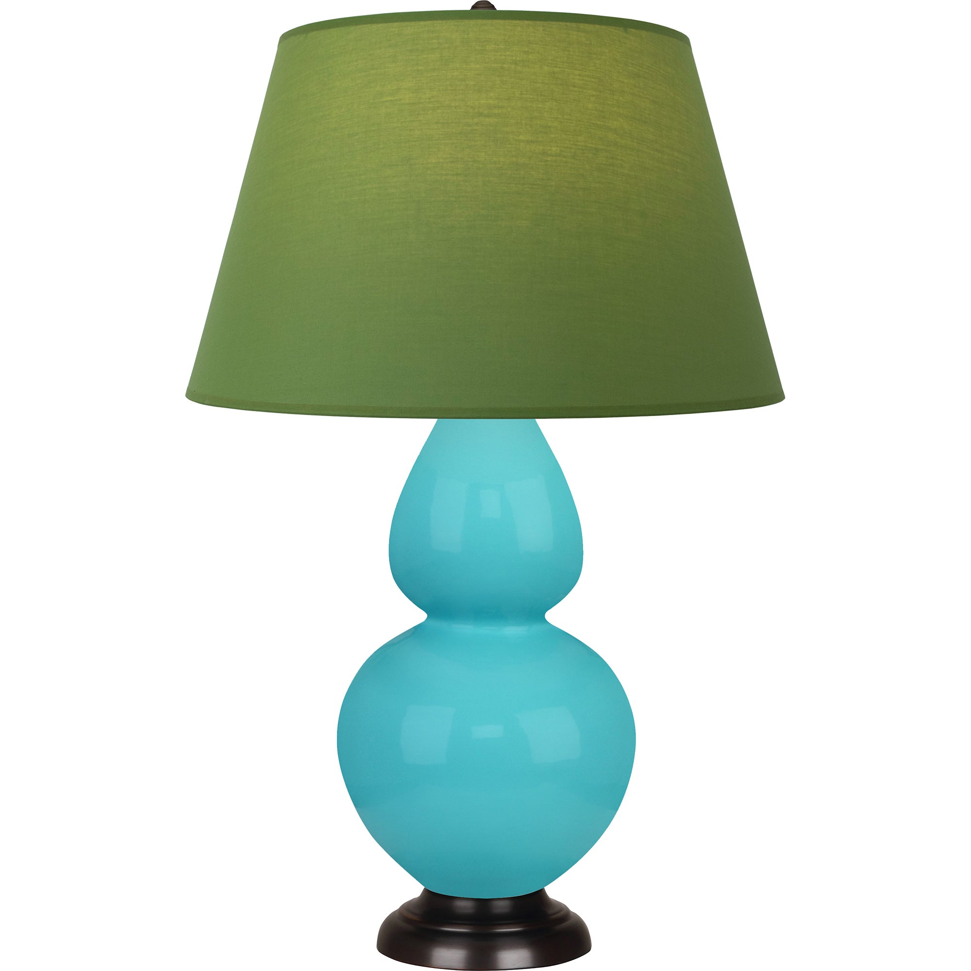 EB21G | Egg Blue Double Gourd Table Lamp