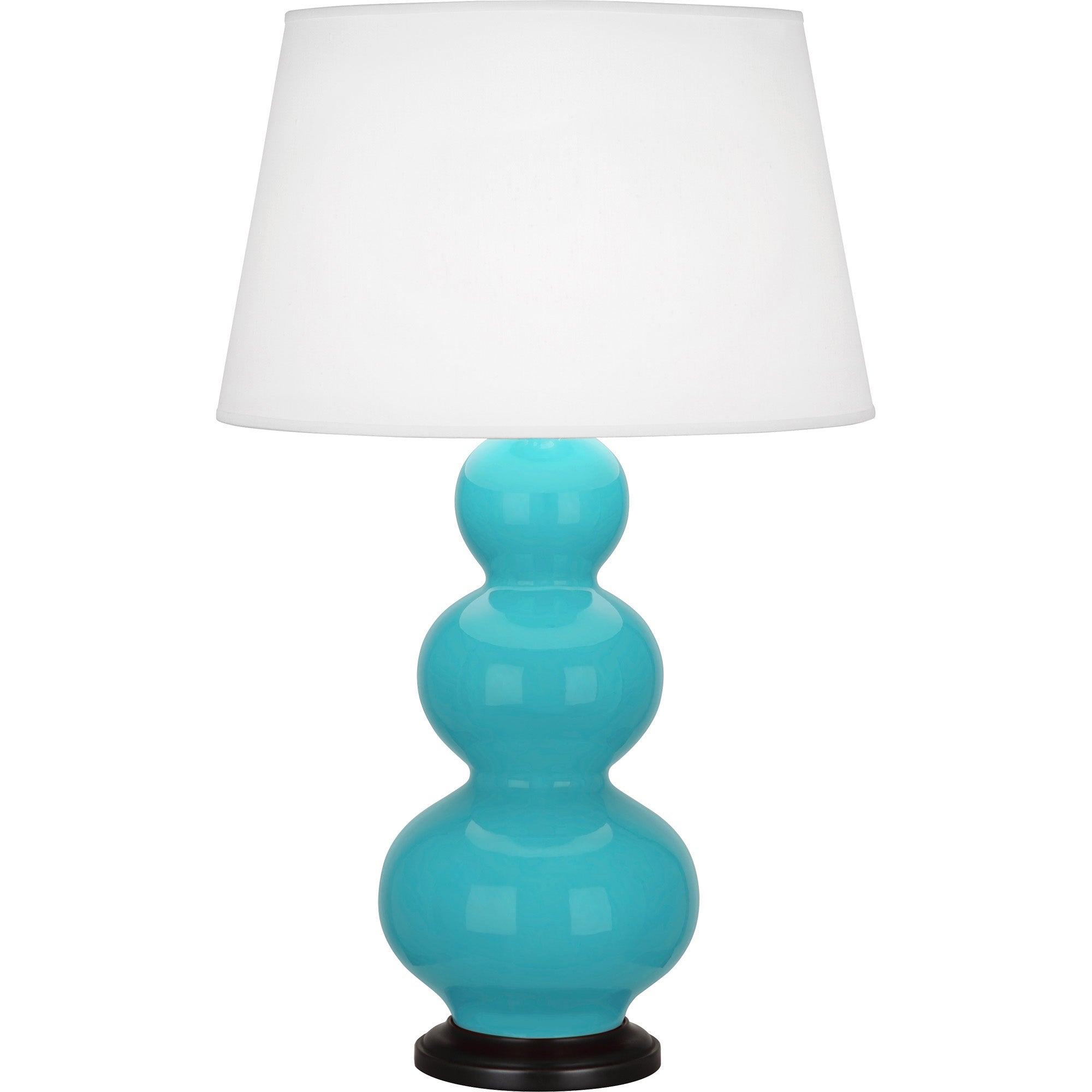 EB41X | Egg Blue Triple Gourd Table Lamp