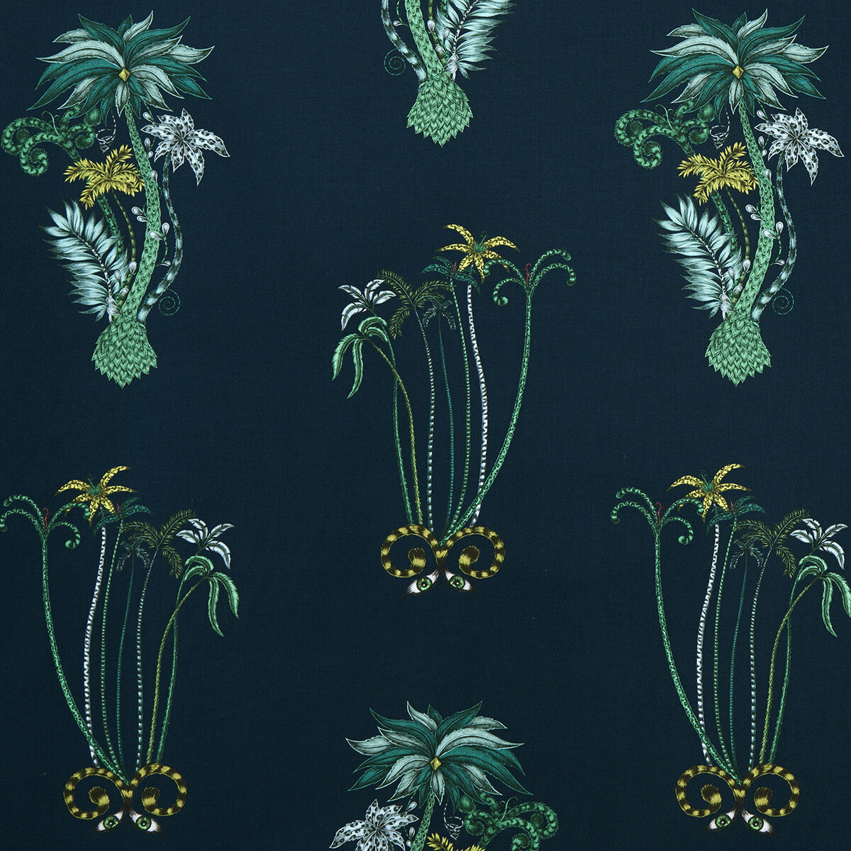 Jungle Palms-Navy