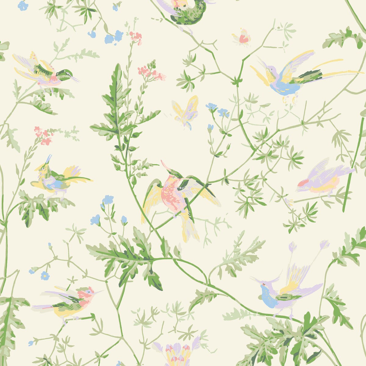 Hummingbirds Silk-Bright Multi