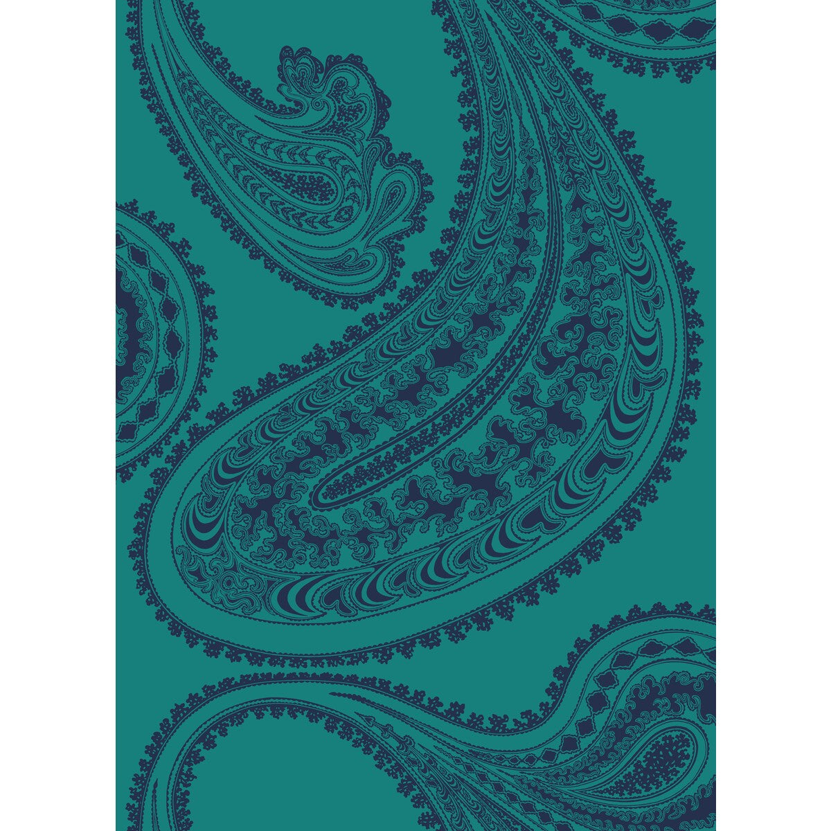 Rajapur Fabric Print-Ink On Petrol