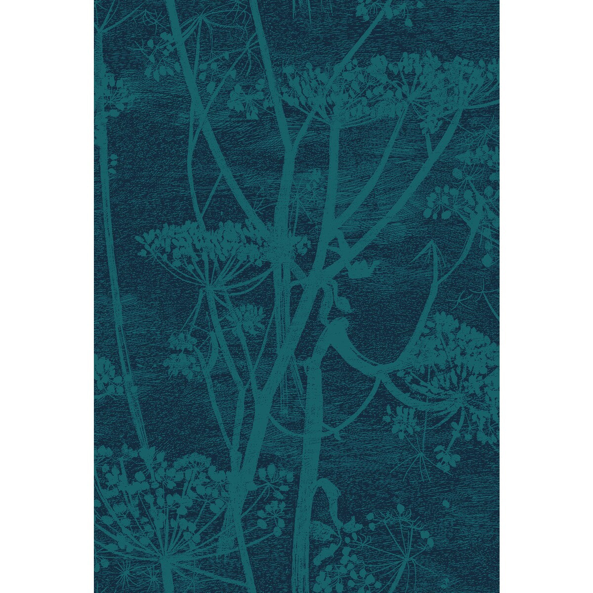 Cow Parsley Print-Petrol/Ink