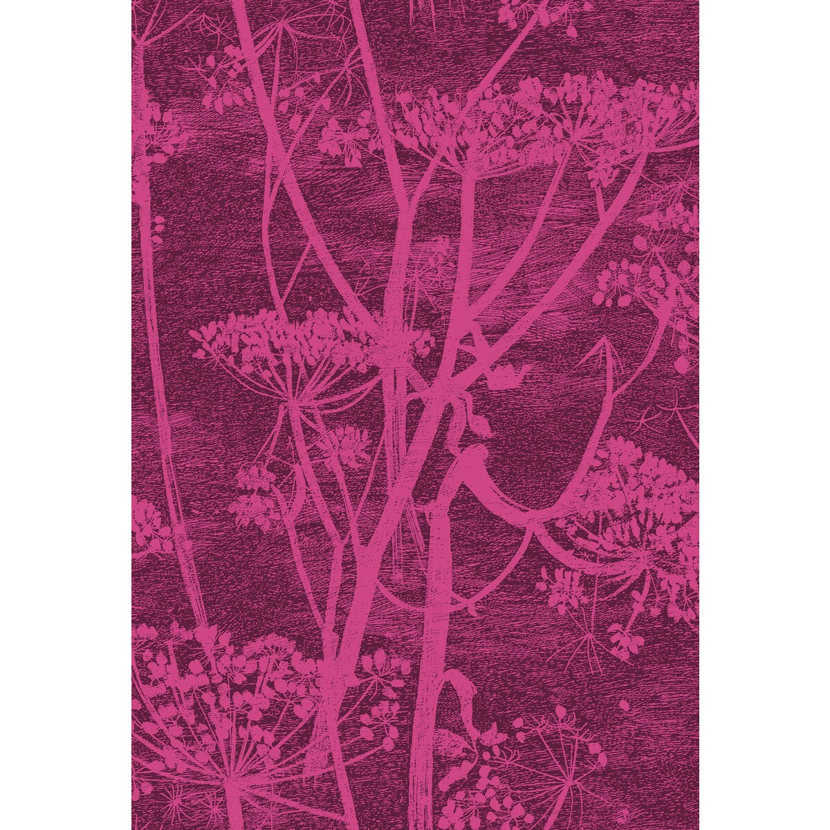 Cow Parsley Print-Magenta/Palm