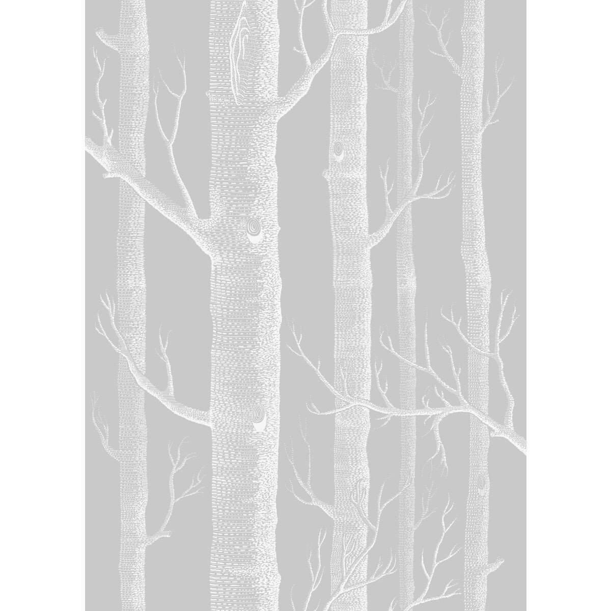Woods Cot/Lin Print-Soft Grey