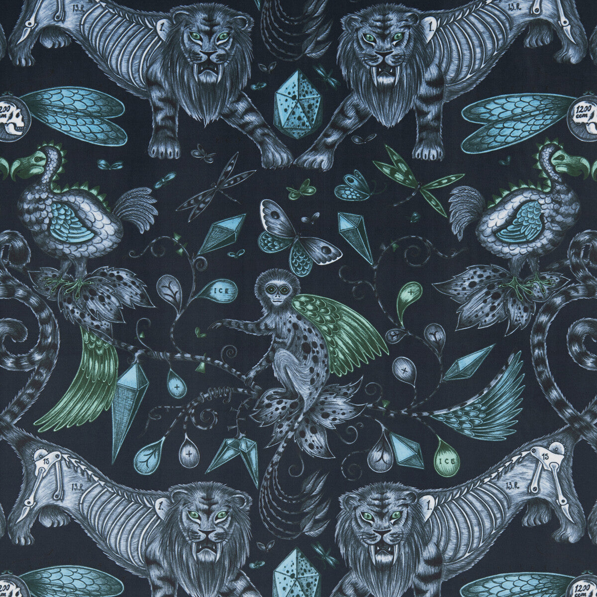 Extinct Velvet-Navy