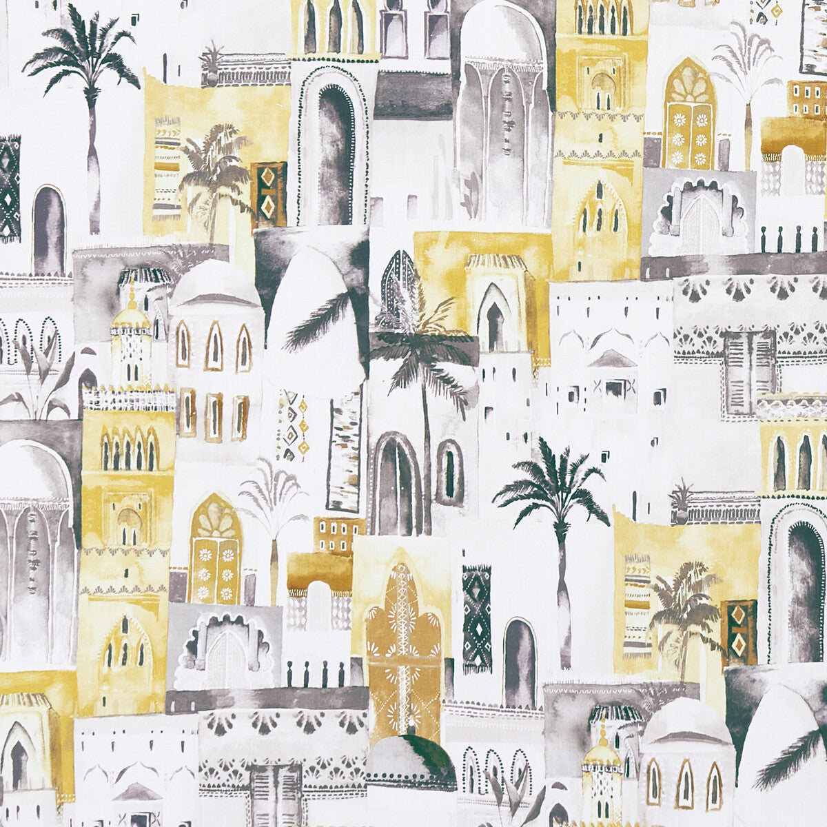 Marrakech-Charcoal/Ochre