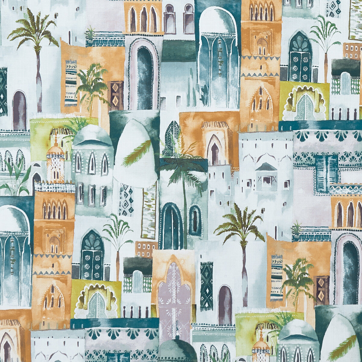 Marrakech-Teal/Spice