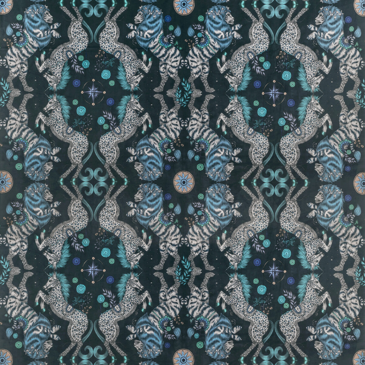 Caspian Velvet-Navy