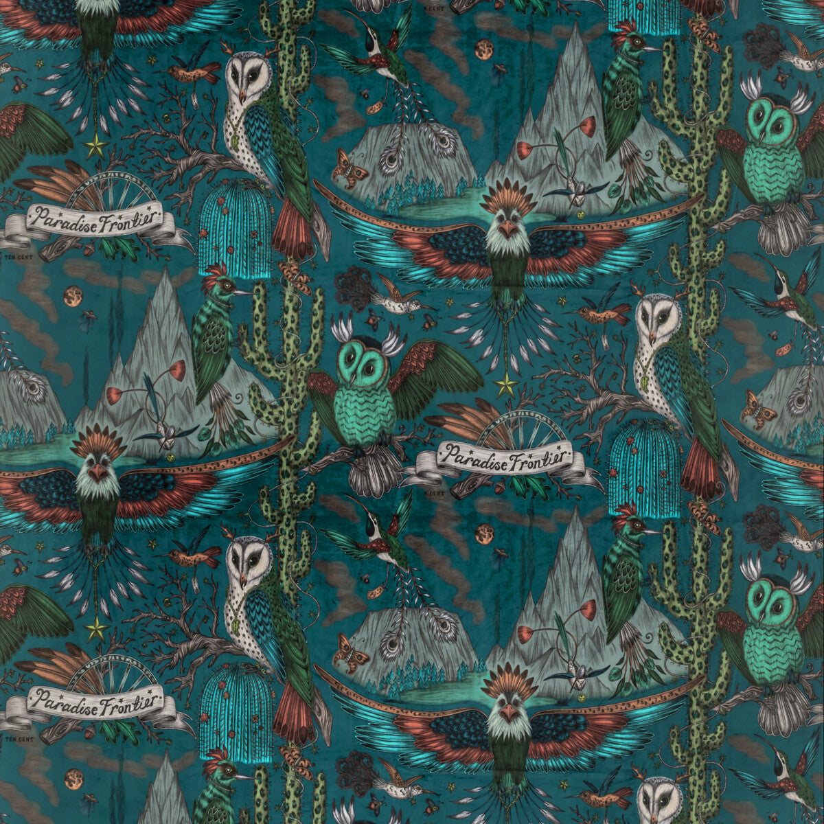 Frontier Velvet-Teal