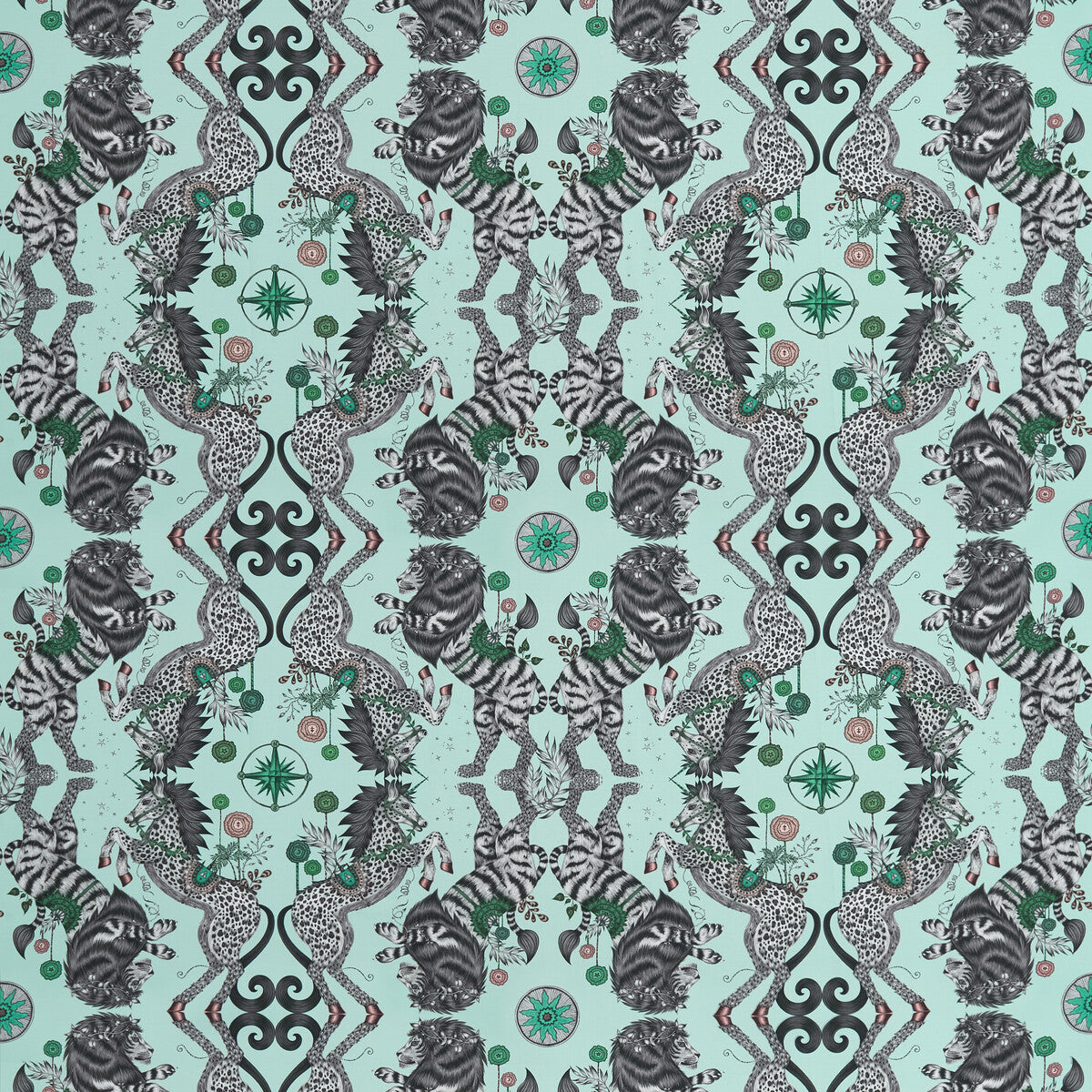 Caspian Satin-Aqua