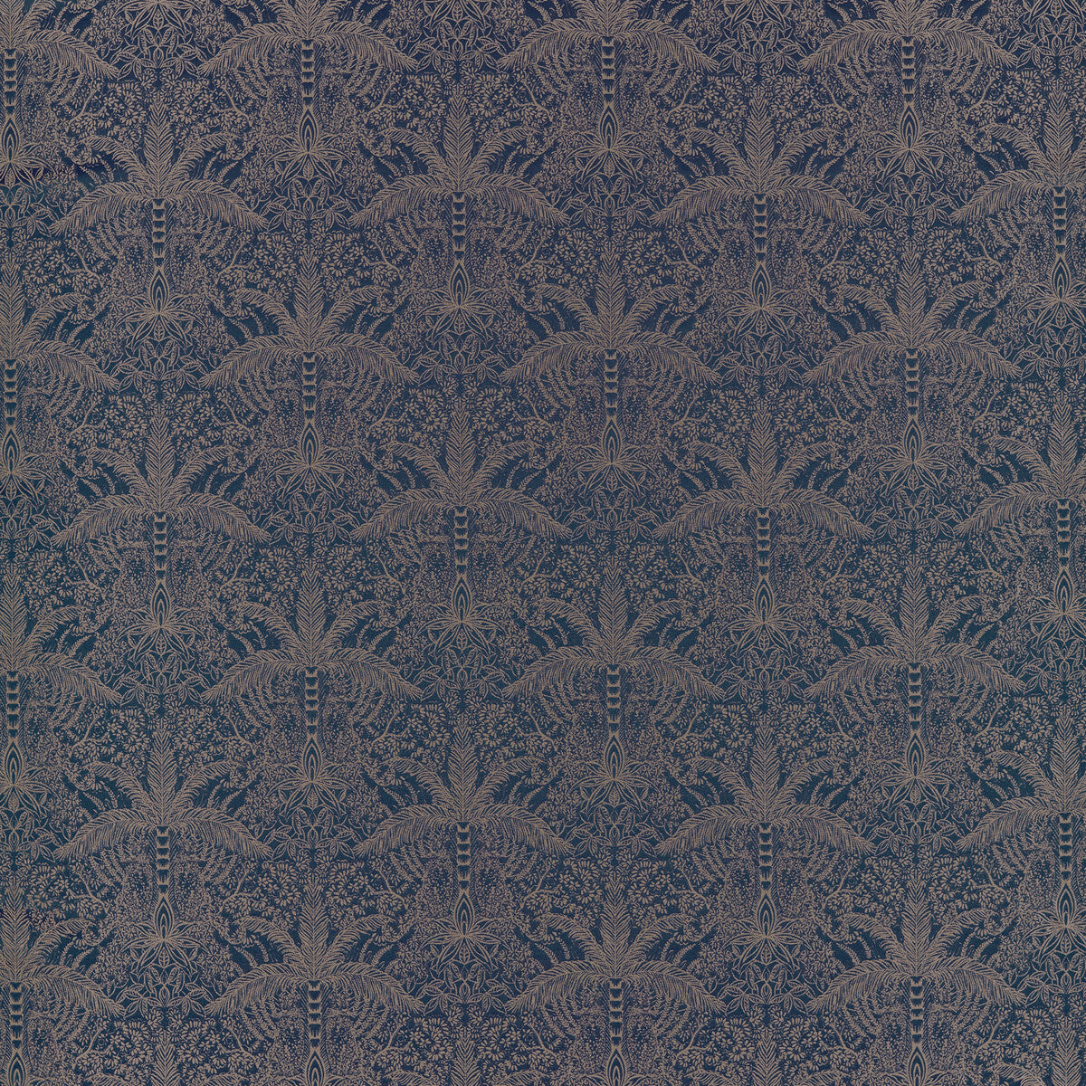 Leopardo-Midnight/Copper Jacquard