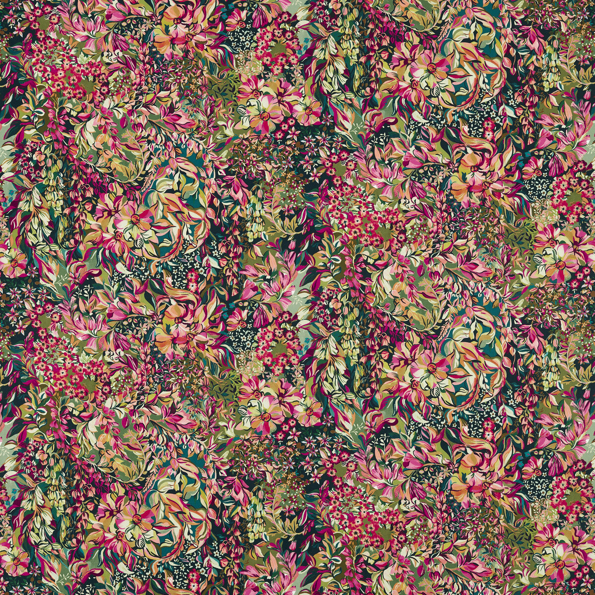 Aubrey Velvet-Forest/Raspberry