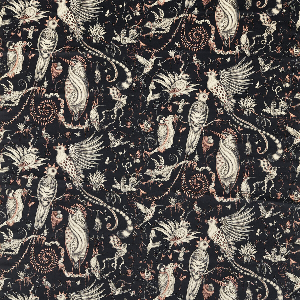 Quetzal Velvet-Charcoal