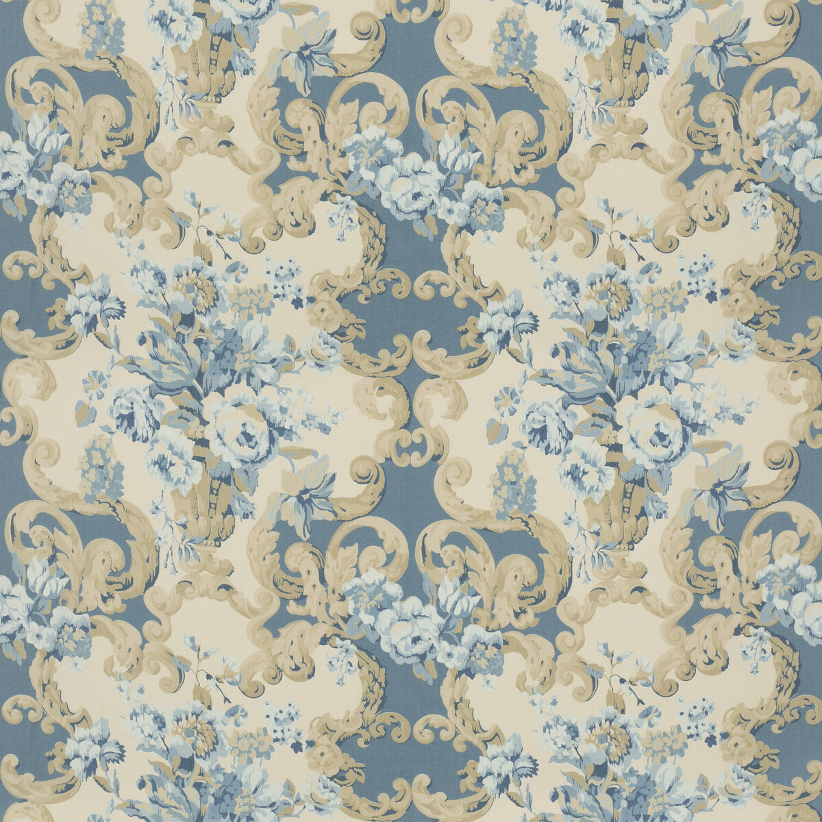 Floral Rococo-Blue