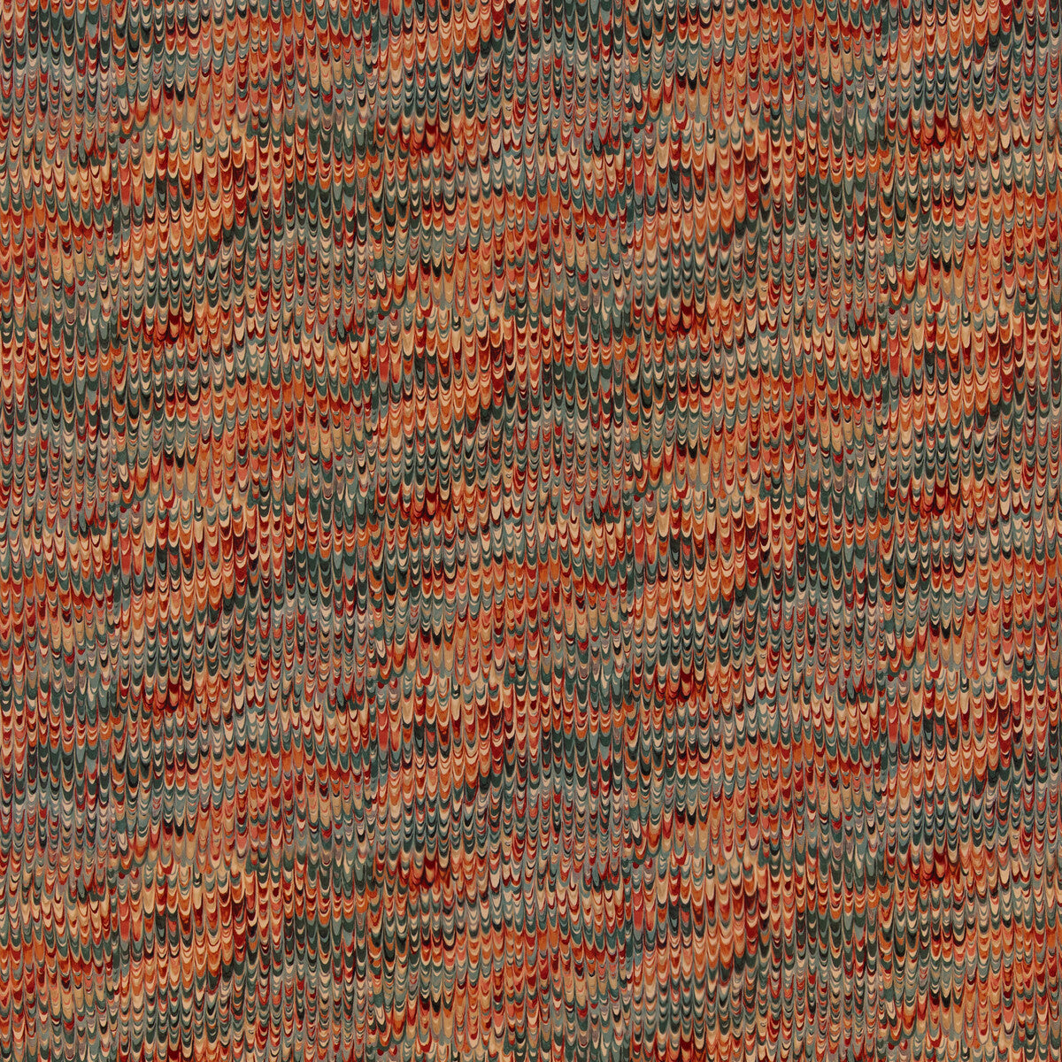 End Paper Velvet-Teal/Spice