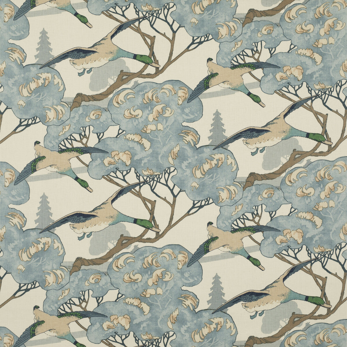 Flying Ducks-Blue