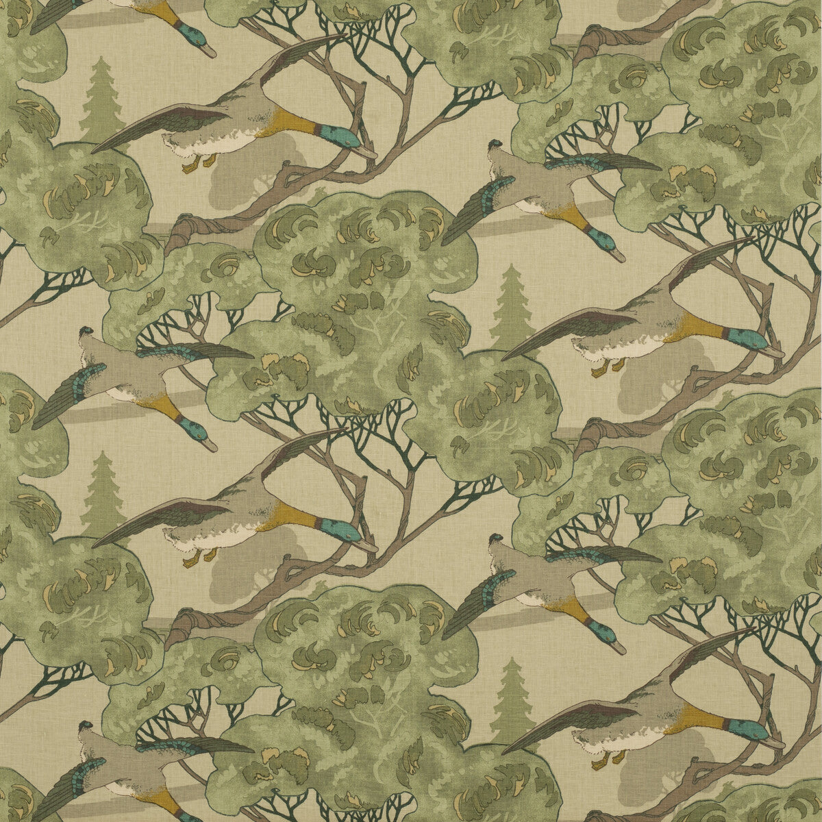 Flying Ducks-Emerald