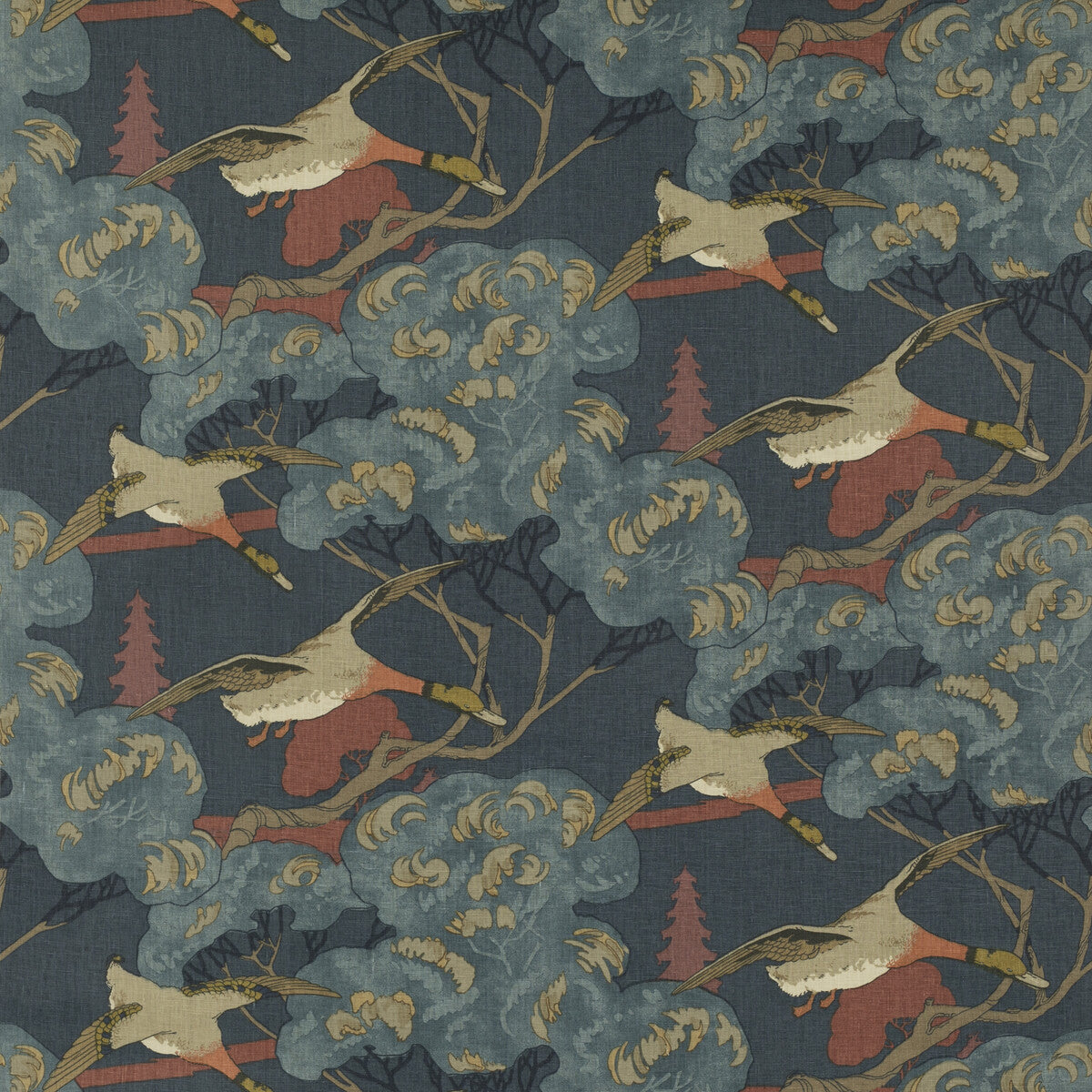Flying Ducks-Red/Blue