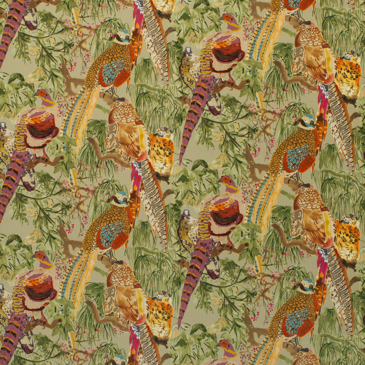Game Birds Velvet-Fig/Multi