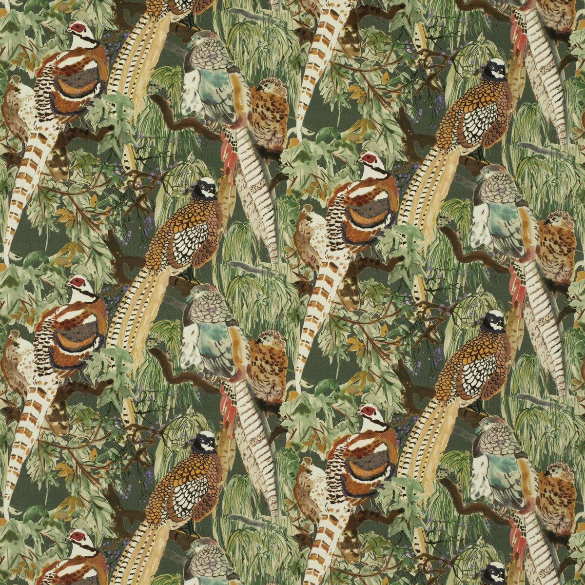 Game Birds Velvet-Forest