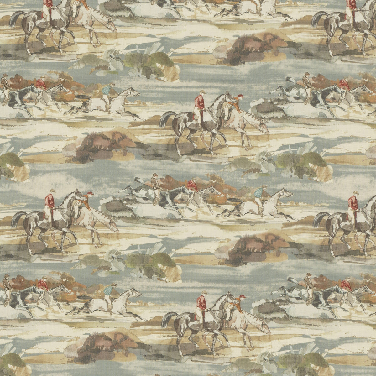 Morning Gallop Linen-Blue/Sand