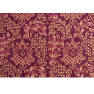 Patchwork Damask Silk-Red/Gold