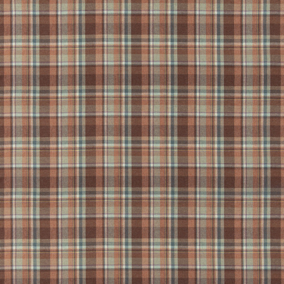 Lindisfarne Plaid-Russet/Aqua