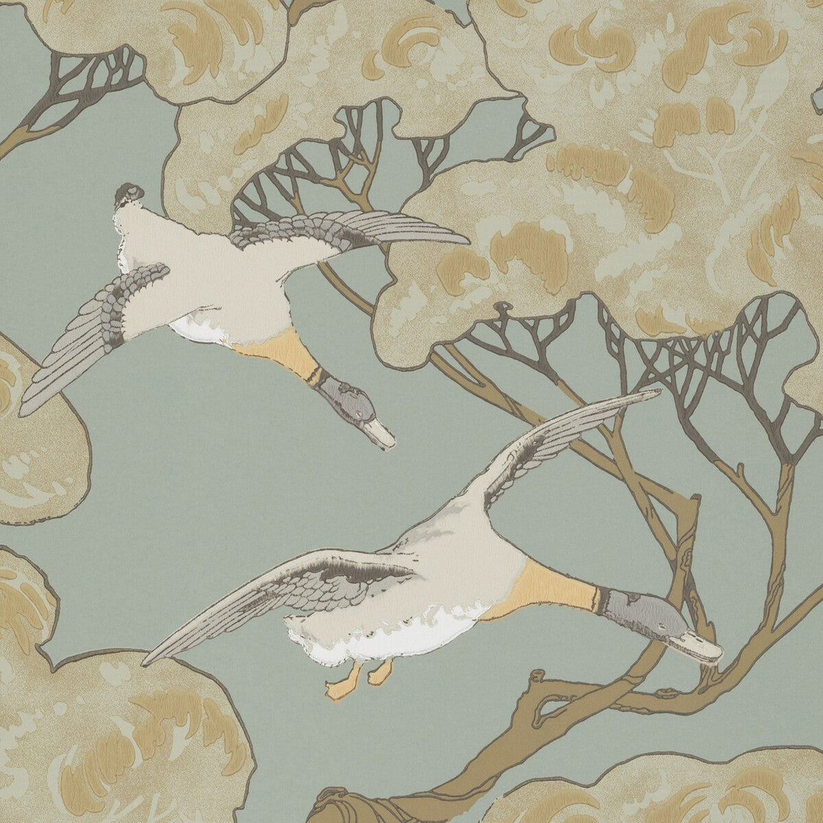 Flying Ducks-Slate Blue