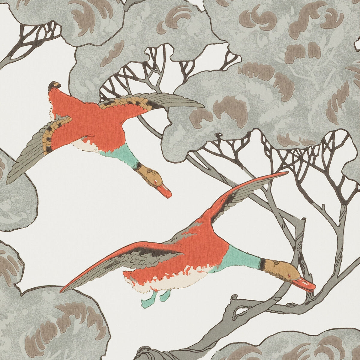 Flying Ducks-Coral/Clay