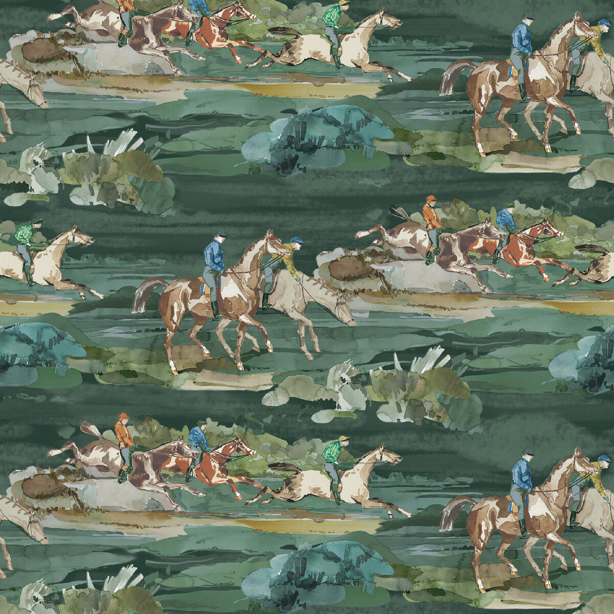 Morning Gallop-Teal