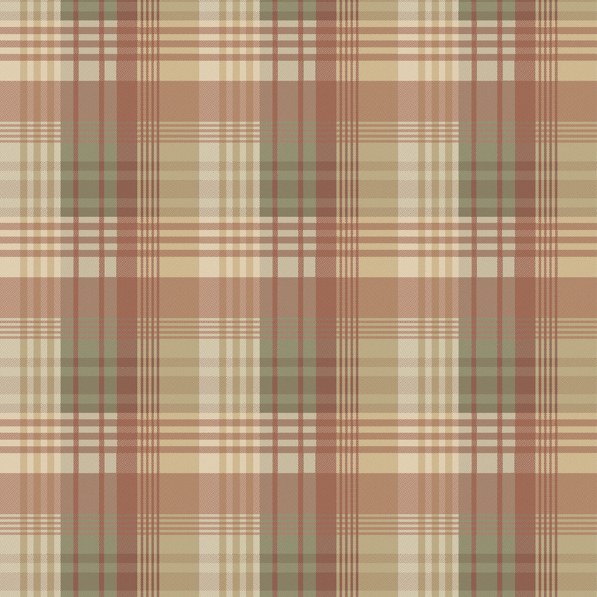 Mulberry Ancient Tartan-Lovat/Red