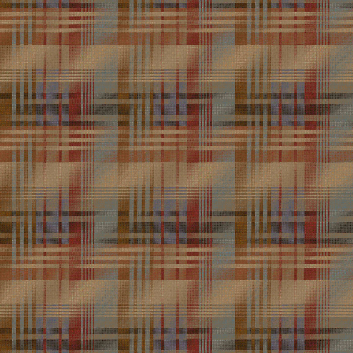 Mulberry Ancient Tartan-Red/Blue