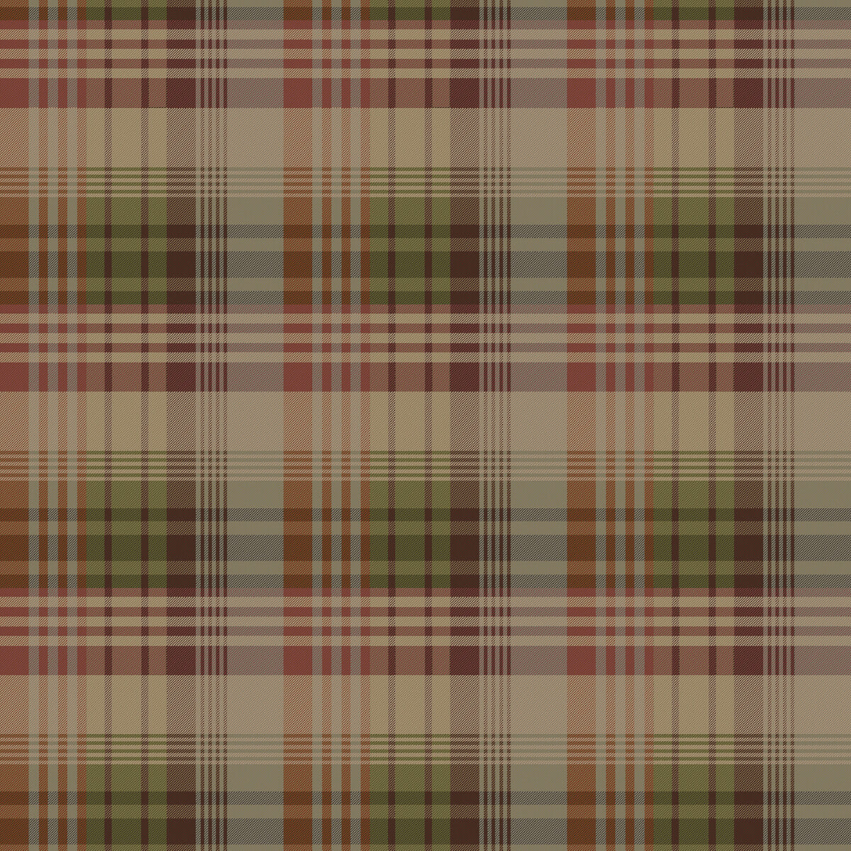 Mulberry Ancient Tartan-Red/Plum