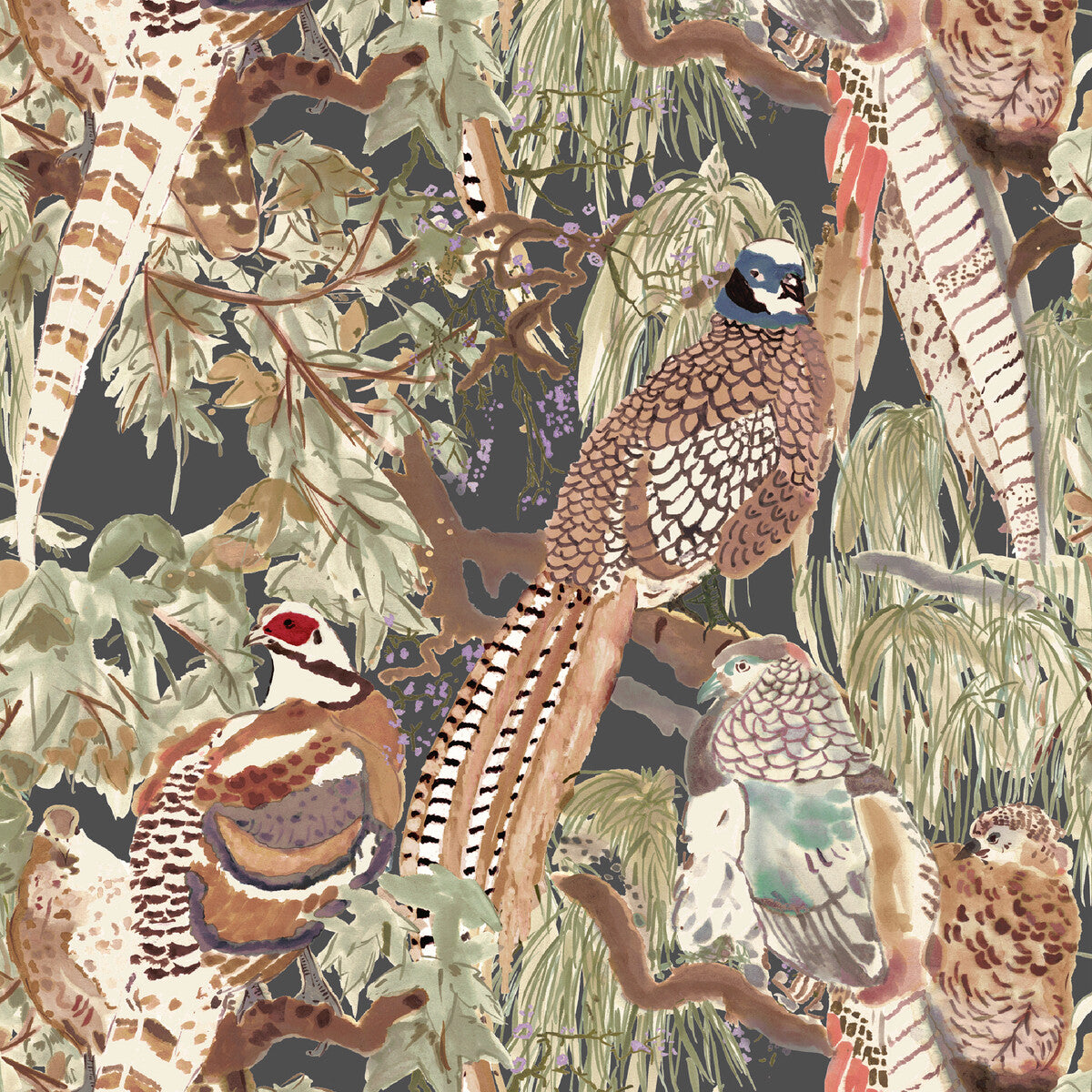 Game Birds-Charcoal