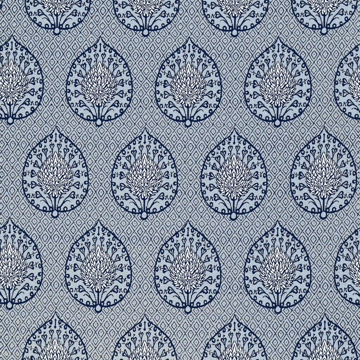 Palmeta-Fondo Azul
