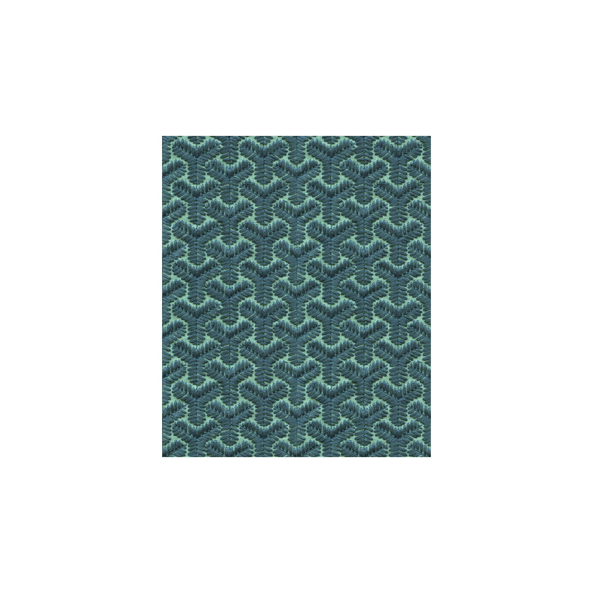 Chengtudoor Emb-Blue/Aqua