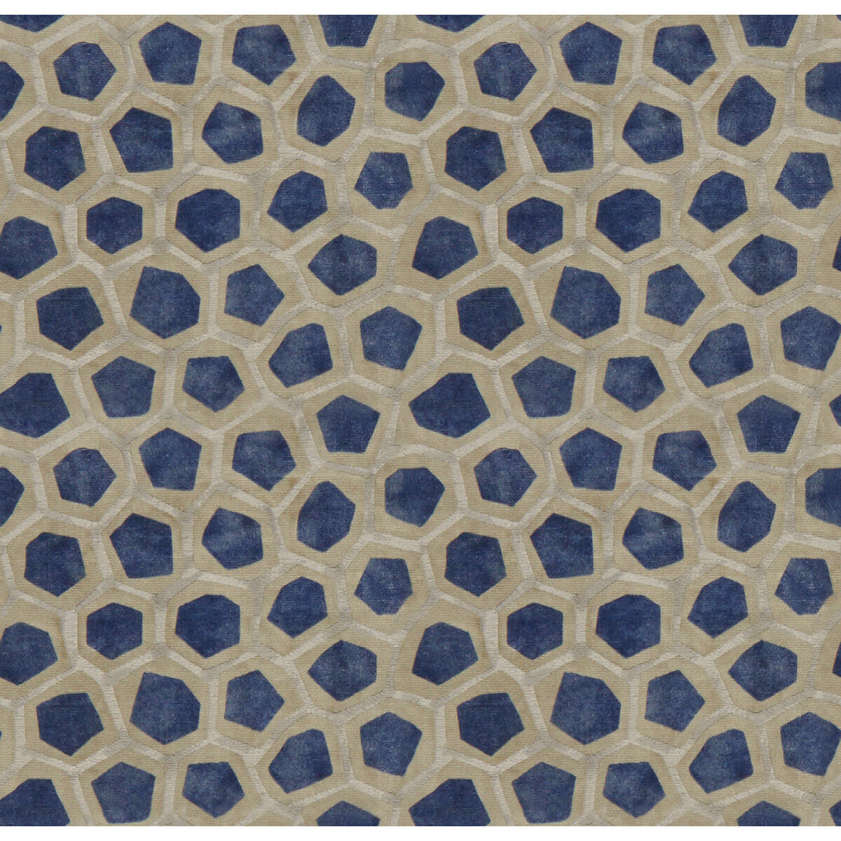 Hexagon Velvet-Sapphire